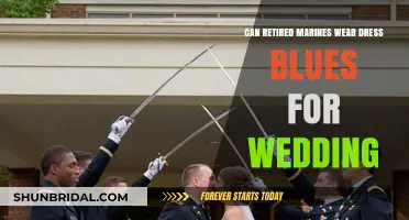 Marines' Dress Blues: Wedding Attire for Retired Personnel