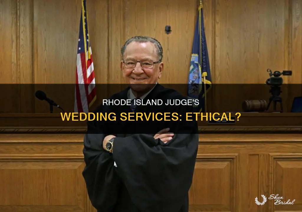 can rhode island judge advertise his service for weddings