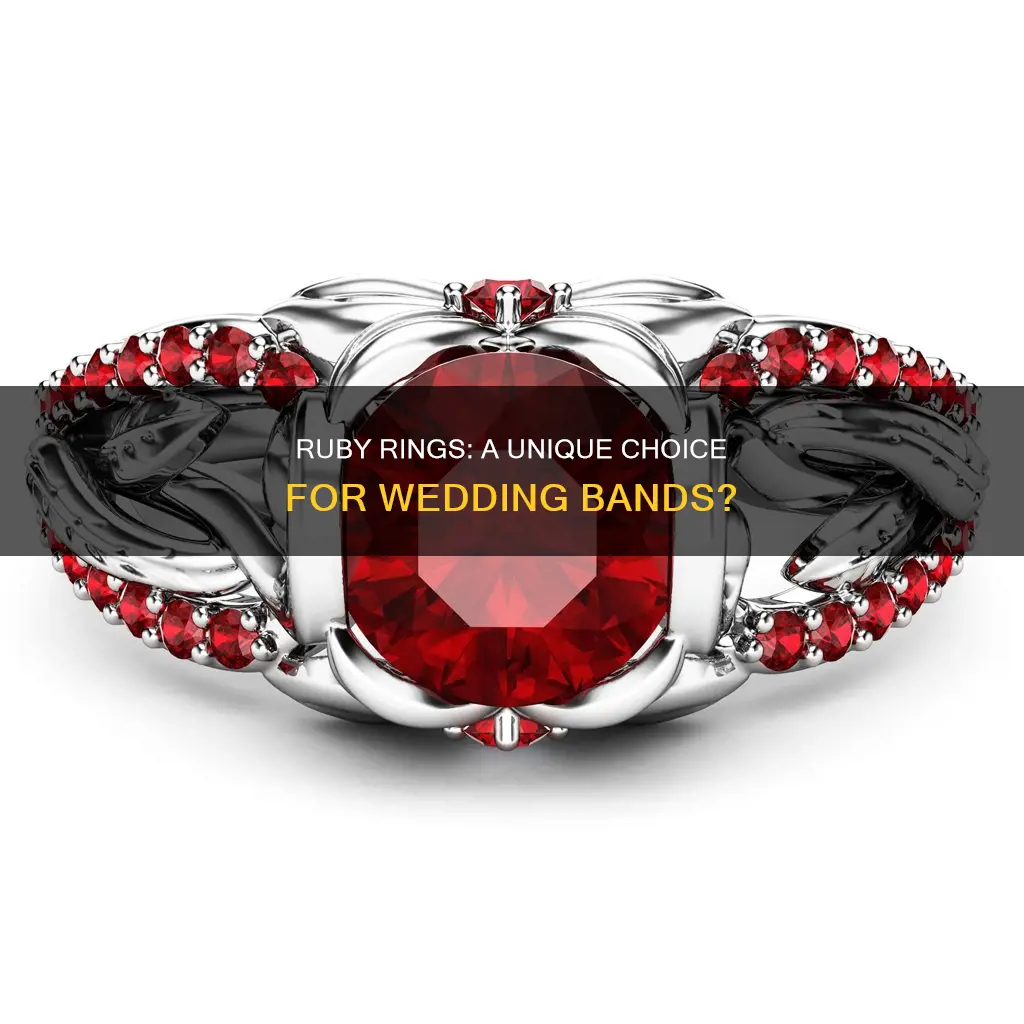 can ruby rings be used as wedding rings