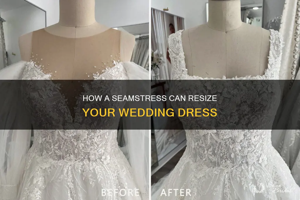 can seamstress make wedding dress bigger