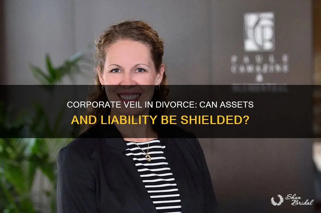can someone hide behind their corporate veil when getting divorced