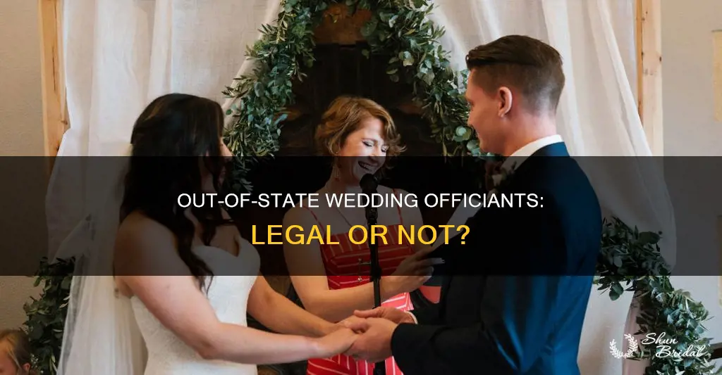 can someone officiate a wedding from another state