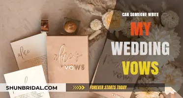 Crafting Personalized Wedding Vows: Can Someone Write Them for You?