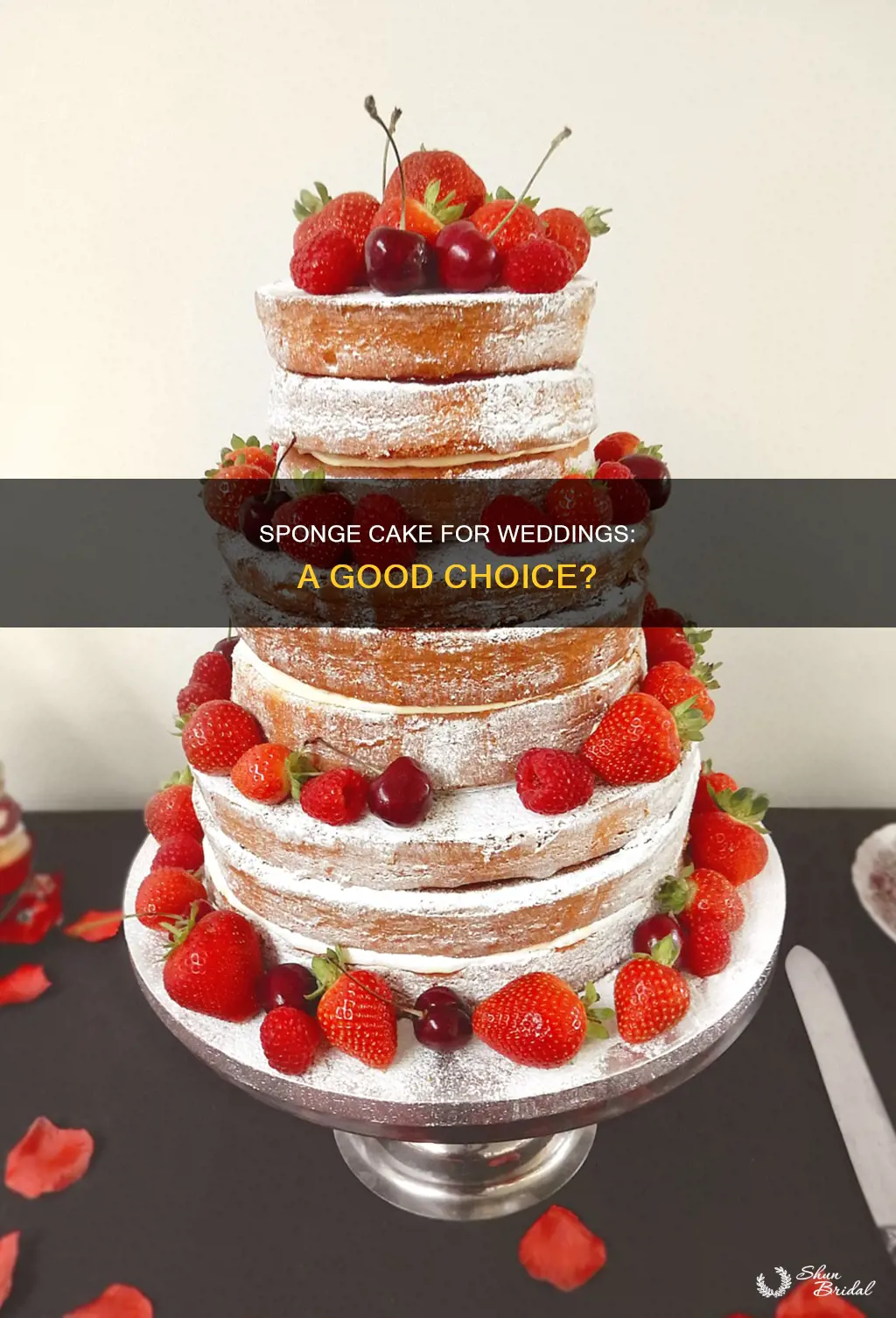 can sponge cake be used as wedding cake