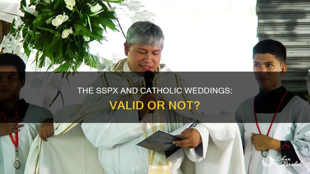 can sspx celebrate valid catholic wedding