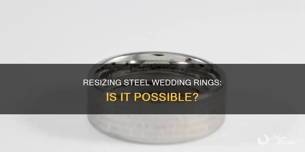 can steel wedding rings be resized