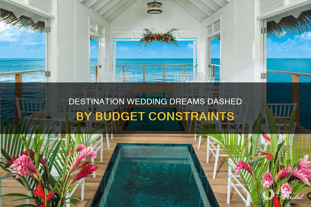 can t afford destination wedding