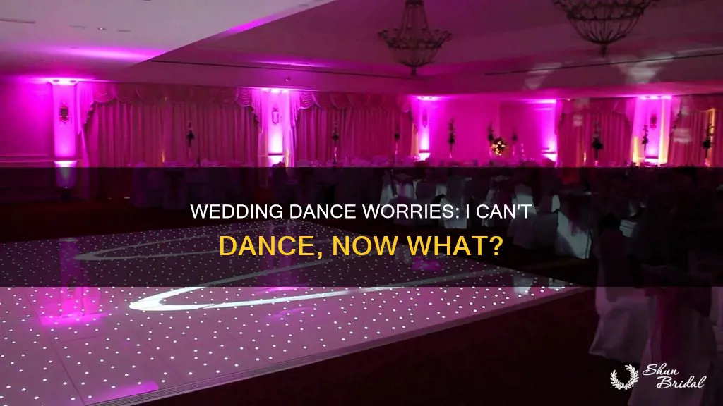 can t dance wedding