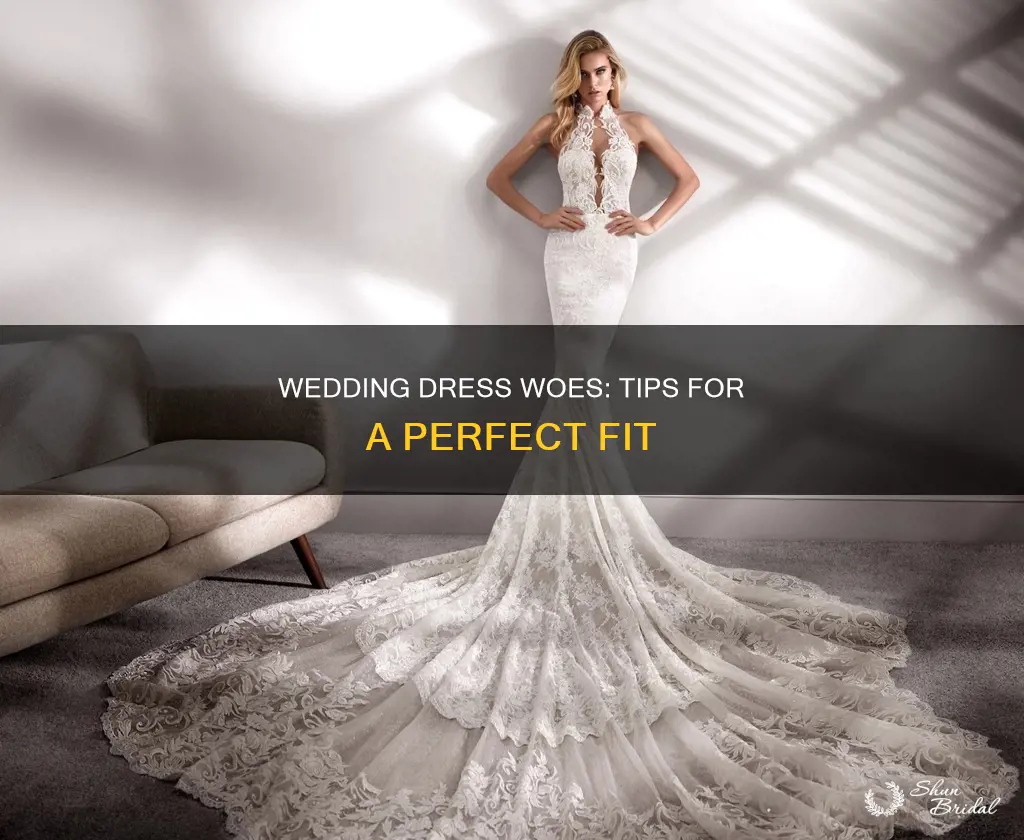 can t fit into wedding dress