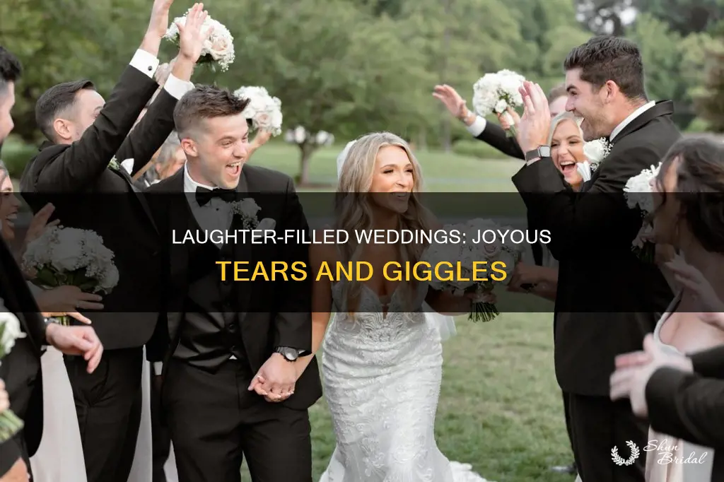 can t stop laughing wedding