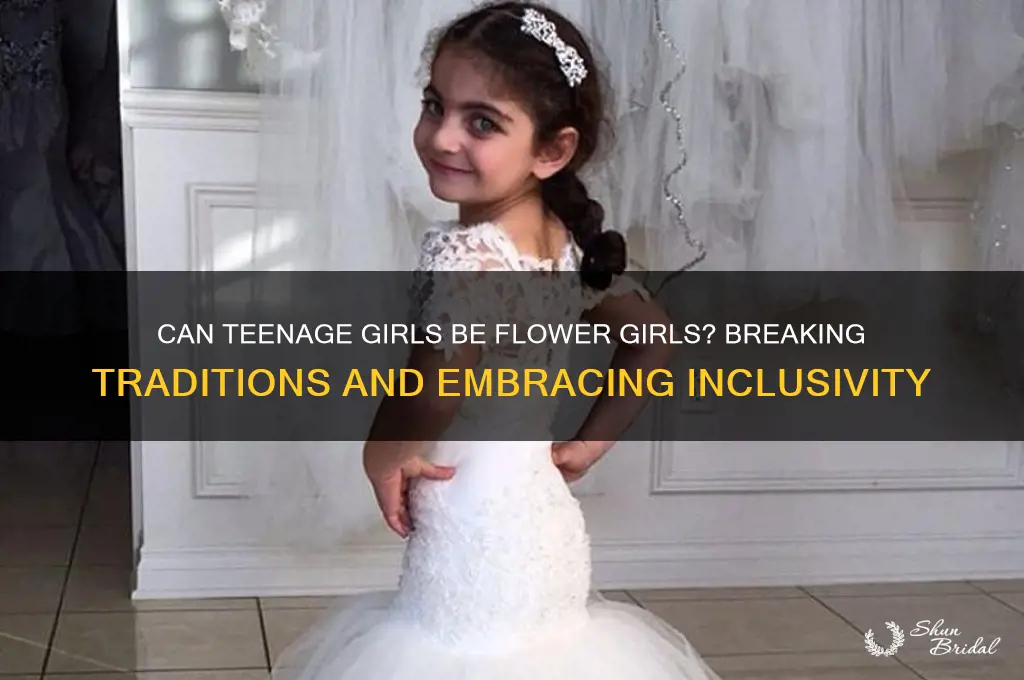 can teenage girls be flower girls