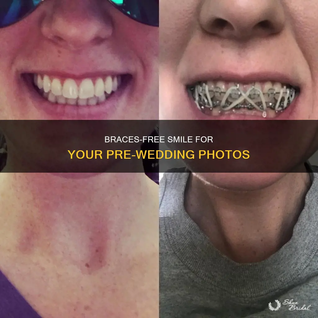 can the braces be taken off for pre wedding