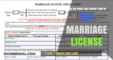 Can the Bride and Groom Turn in the Marriage License?