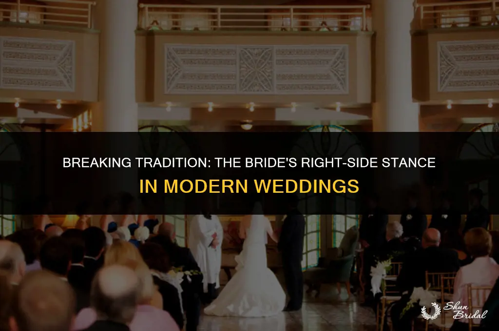 can the bride stand on the right side