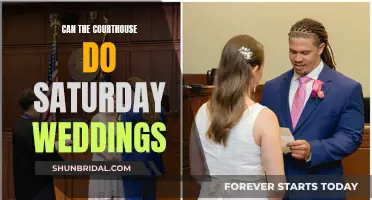 Saturday Weddings: Courthouse Availability and Your Special Day