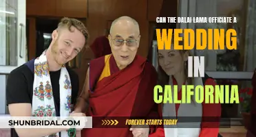 Dalai Lama Officiating Weddings in California: Legally Binding?