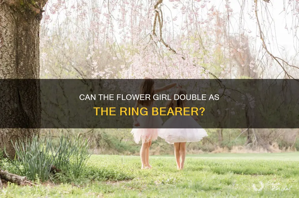 can the flower girl be the ringbearer