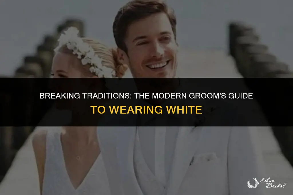 can the groom wear white