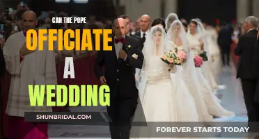 The Pope and Weddings: Can He Officiate?