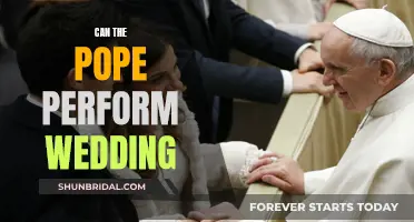 The Pope and Weddings: Can He Officiate?