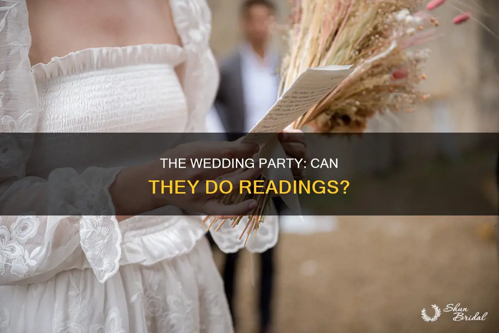 can the wedding party do readings