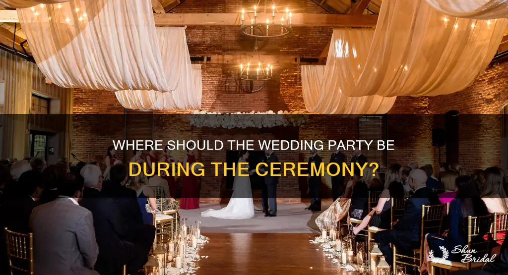 can the wedding party sit during the ceremony