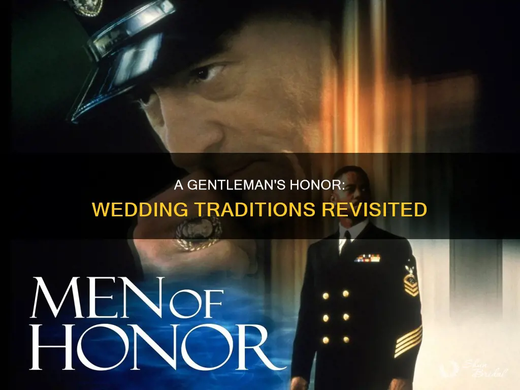 can there be a man of honor at the wedding