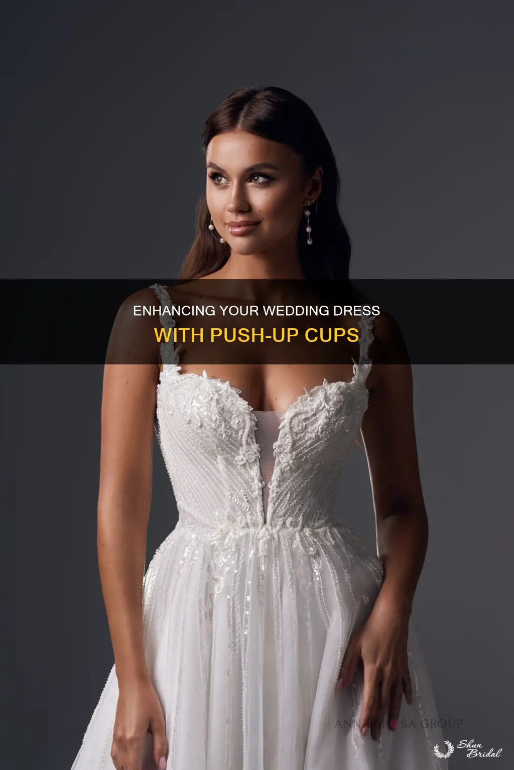 can they put push up cups in wedding dresses