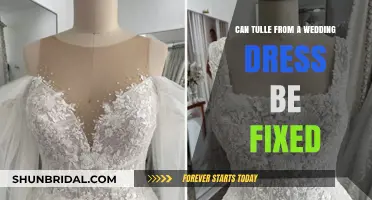 How to Fix Tulle on Your Wedding Dress
