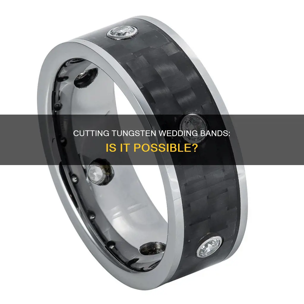 can tungsten wedding bands be cut