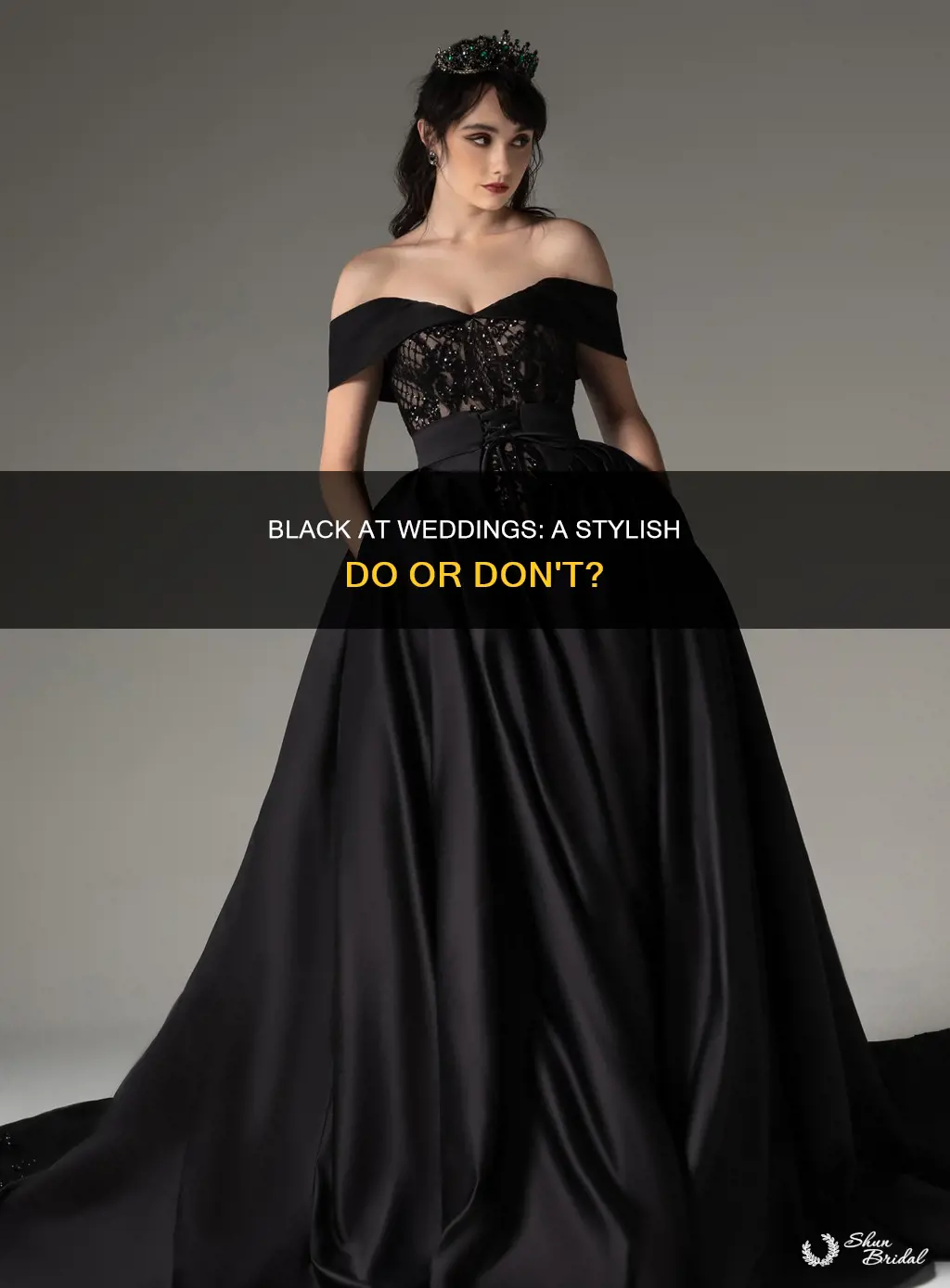 can use black on wedding