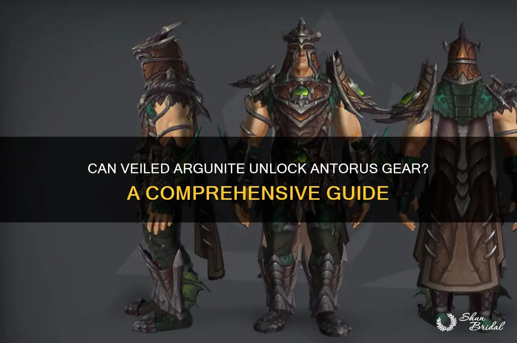 can veiled argunite give gear from antorus
