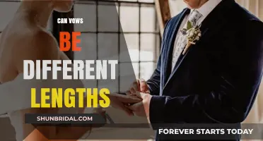 Varying Vow Lengths: Personalizing Your Wedding Promises Creatively