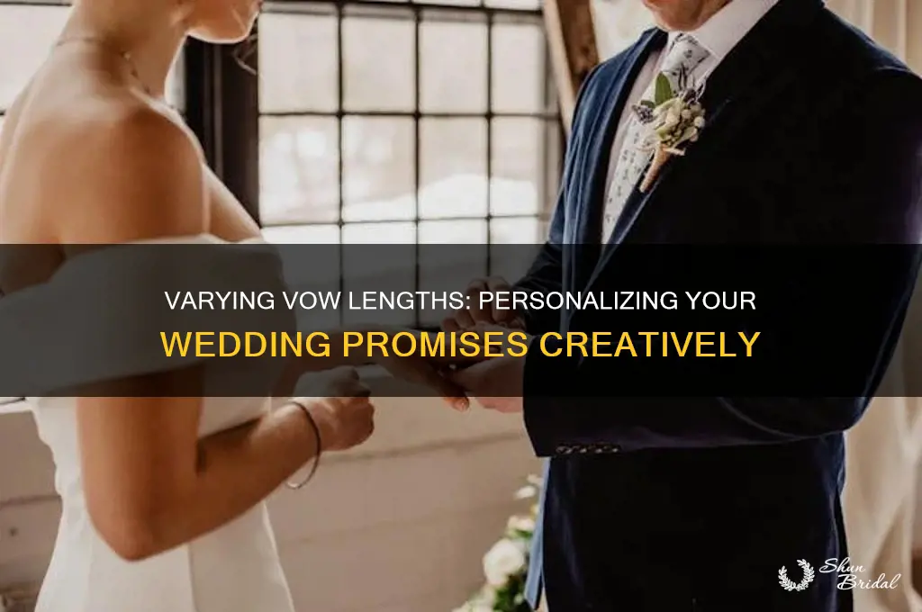 can vows be different lengths
