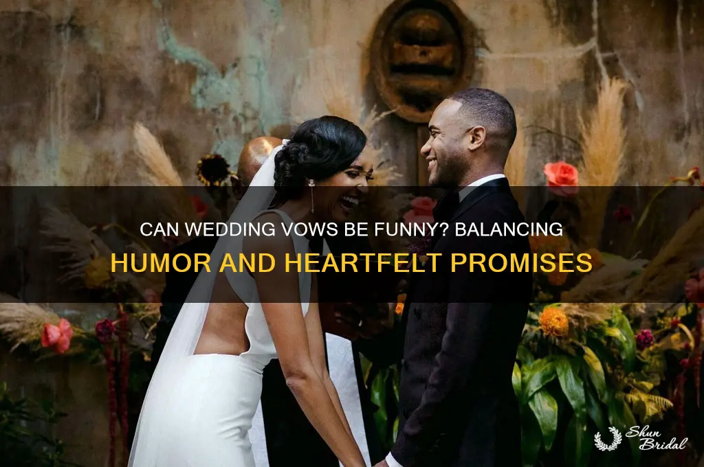 can vows be funny