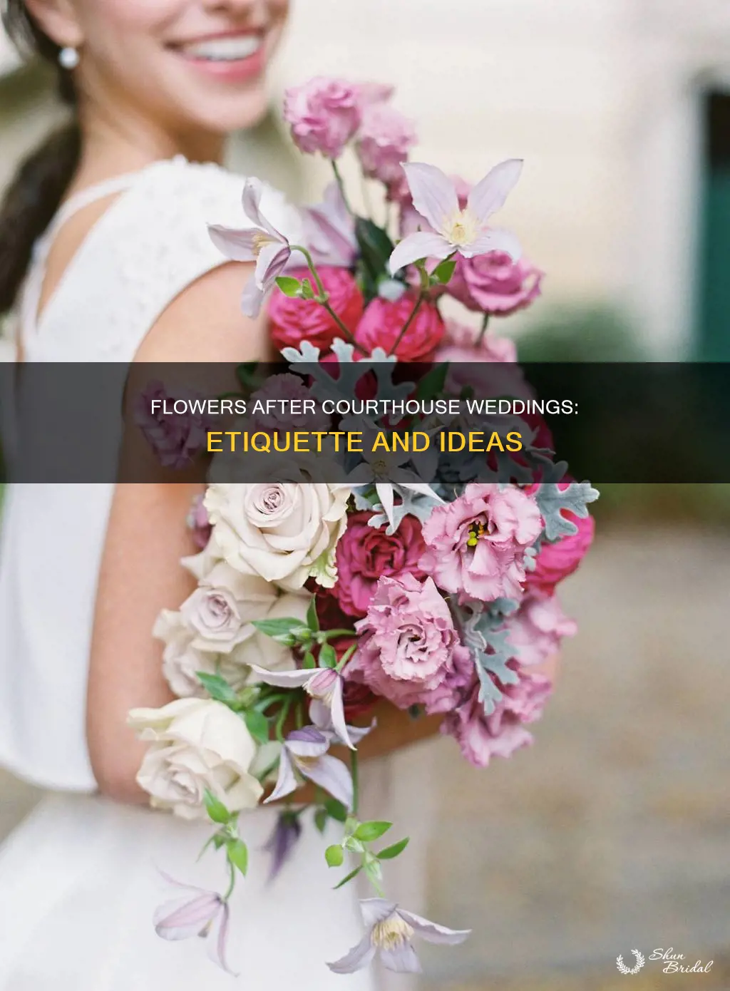 can we give flowers after the wedding at court house