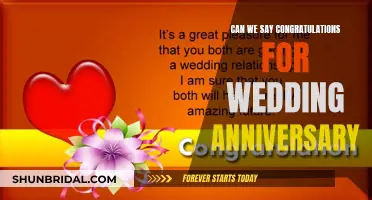 Expressing Wedding Anniversary Congratulations: Is It Appropriate?