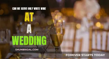 White Wine Weddings: A Stylish and Modern Choice