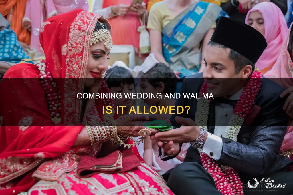 can wedding and walima be combined