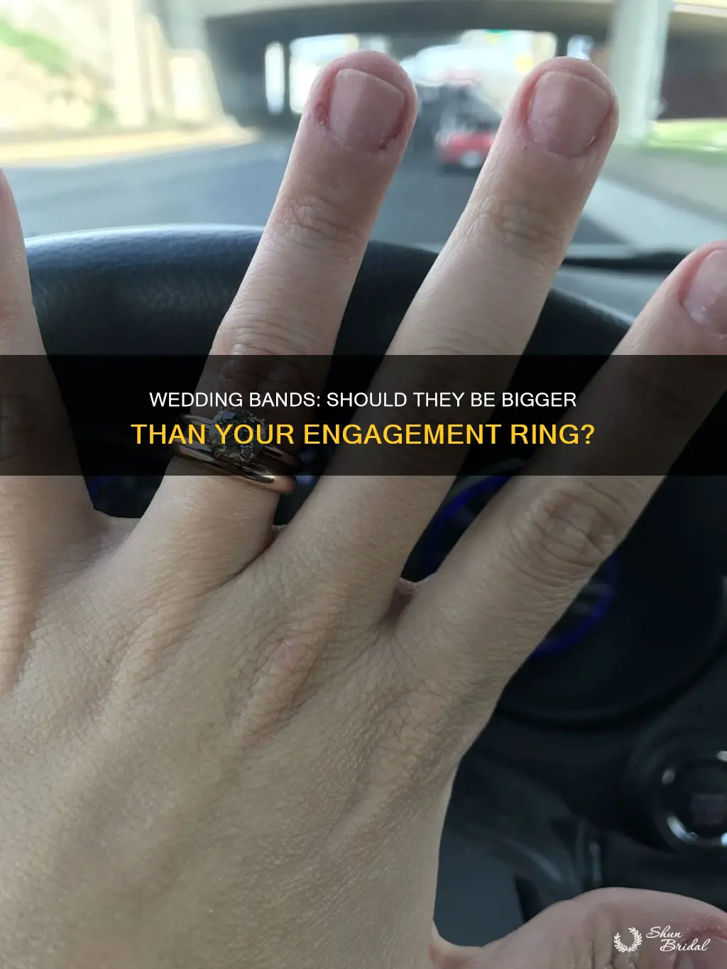 can wedding band be bigger than engagement ring