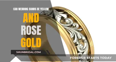 Yellow and Rose gold wedding bands: A perfect blend