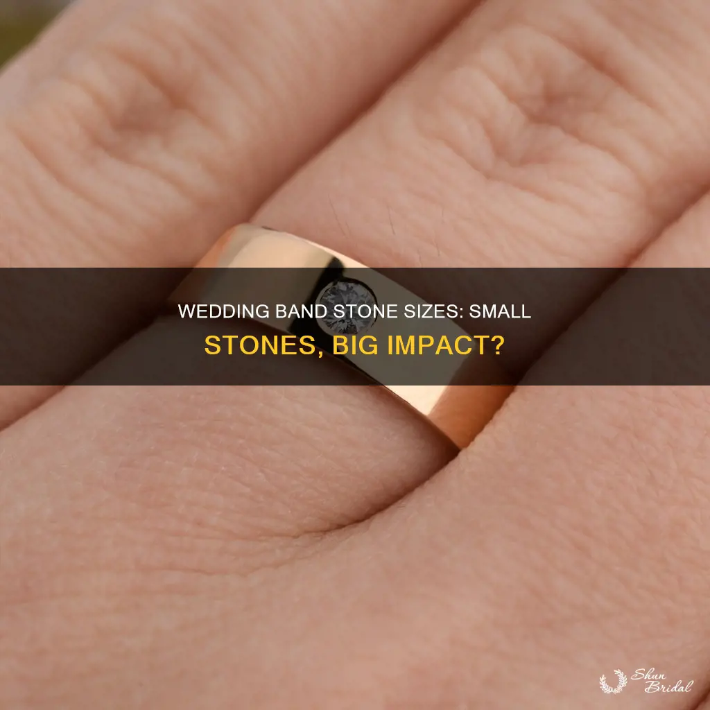 can wedding bands stones be smaller