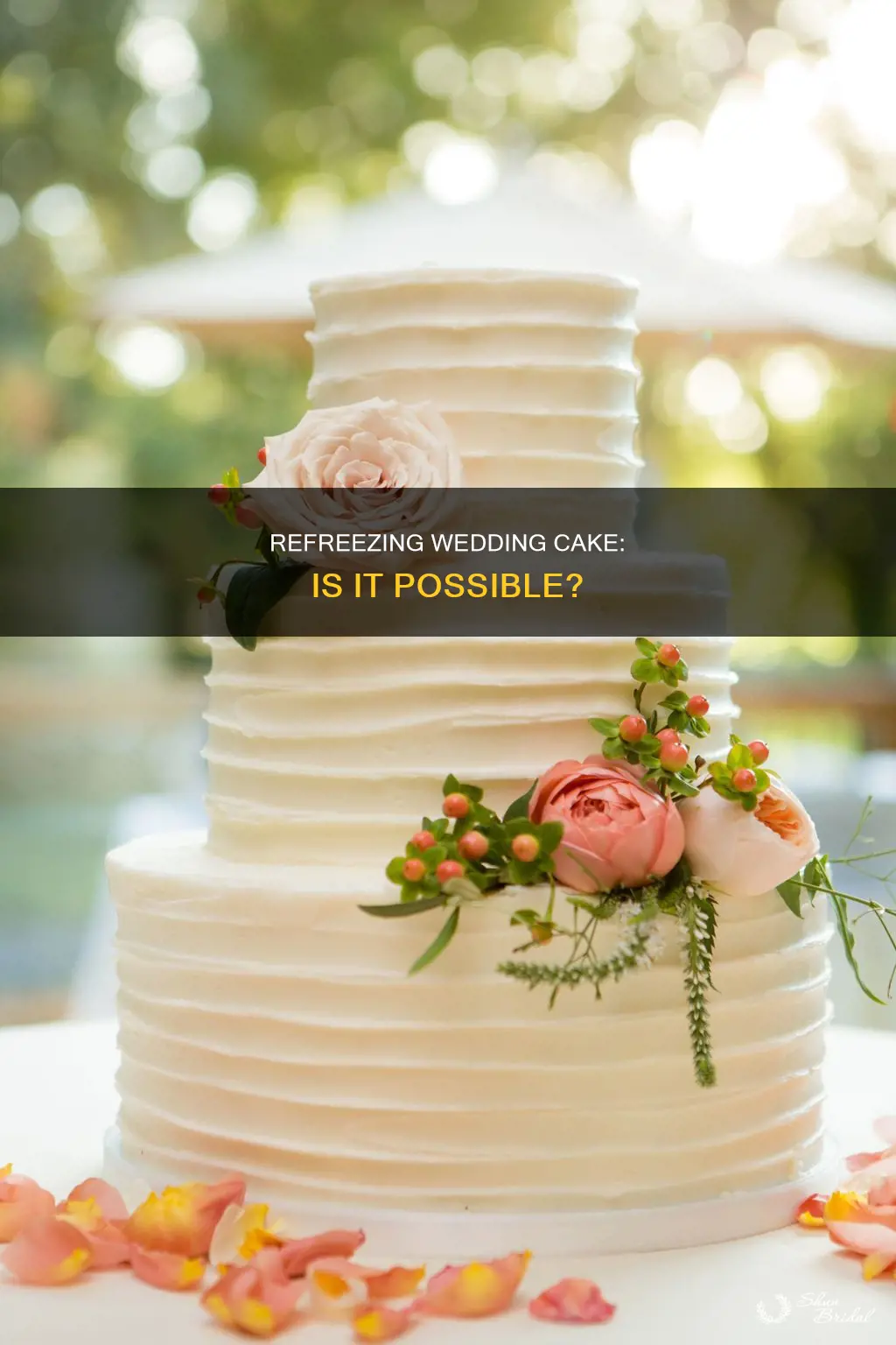 can wedding cake be refrozen