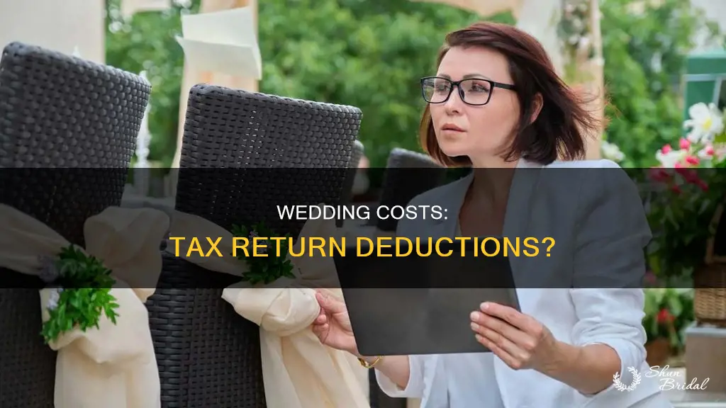 can wedding costs be included in tax return