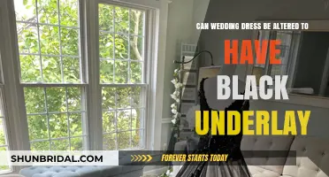 How to Add a Black Underlay to Your Wedding Dress