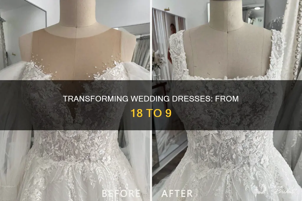 can wedding dress be changed to 18 to 9