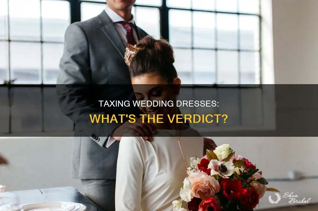 can wedding dress be included in tax return