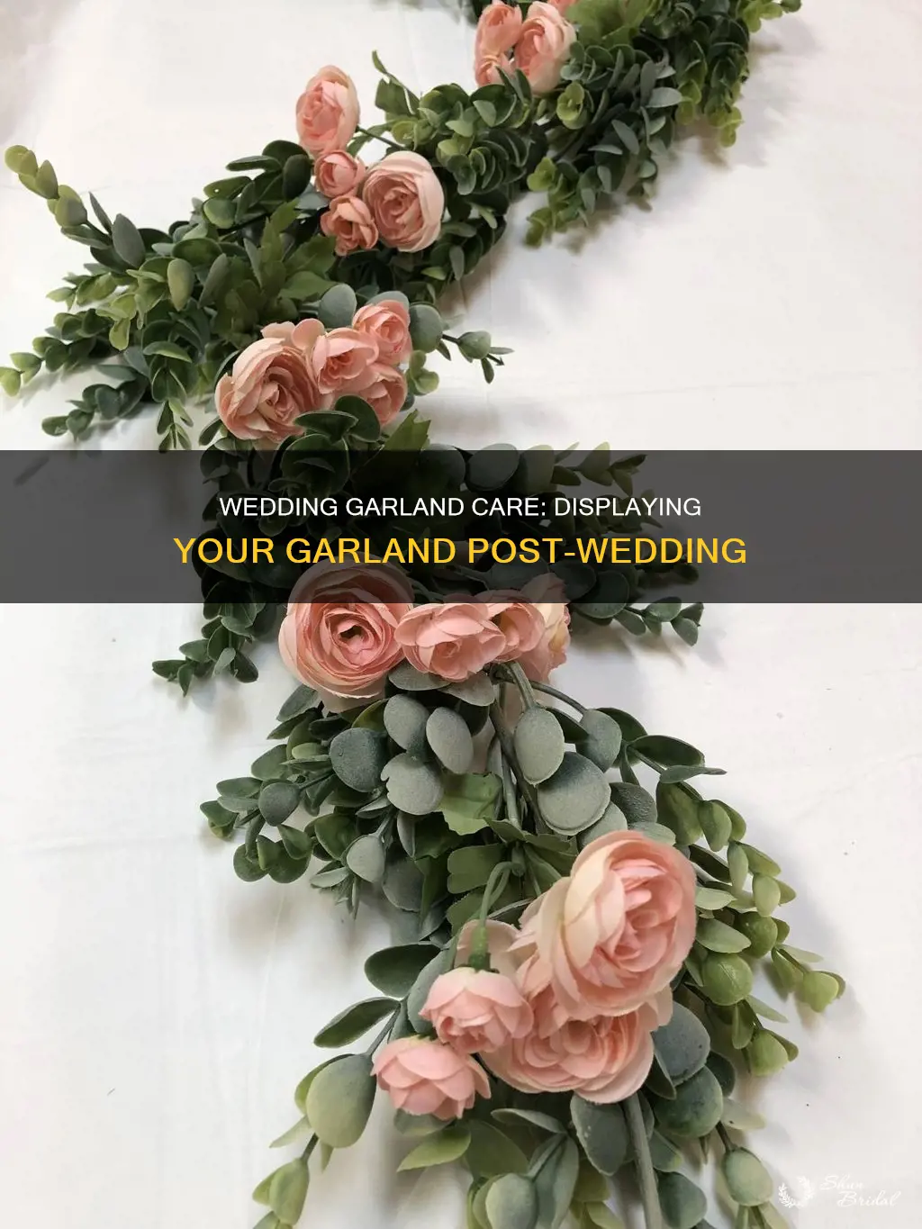 can wedding garlands be left out