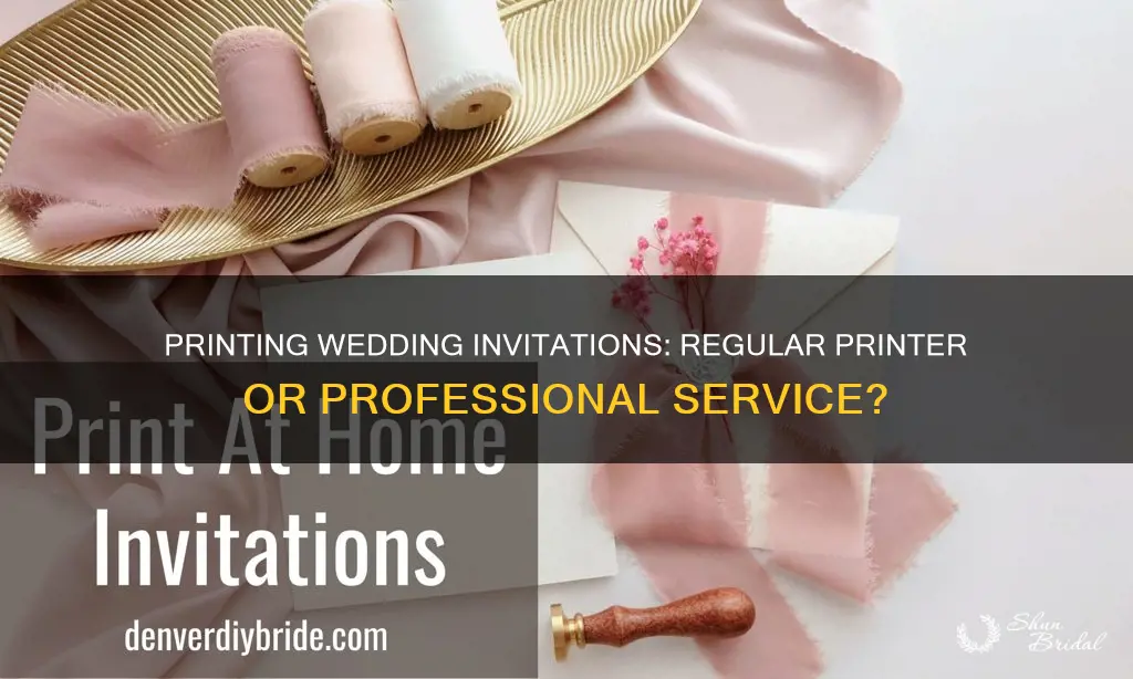 can wedding invitations be printed on regular printer