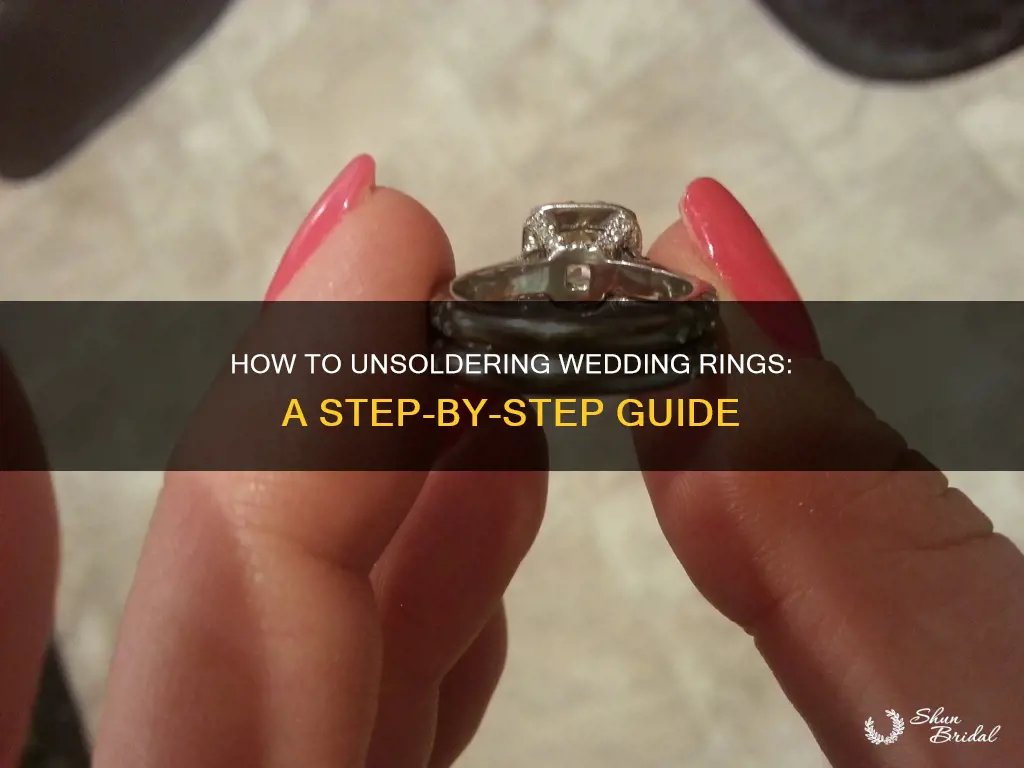 can wedding rings be unsoldered